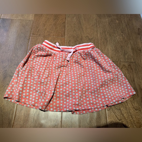 Mini Boden Orange/pink Skort with daisies and pockets size 7-8 - Picture 3 of 5